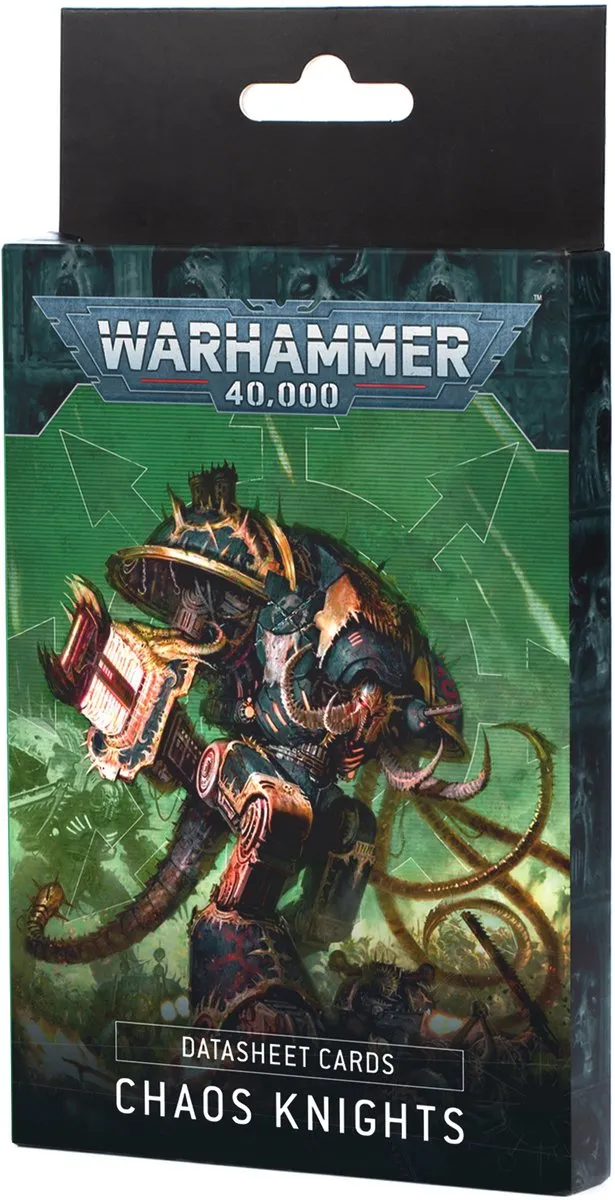 Games Workshop Warhammer 40K Chaos Knights Datasheet Cards 43-05