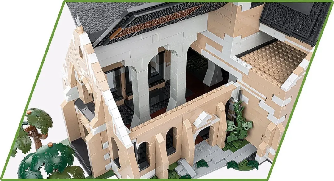 Cobi Kerk Sainte-Mère-Eglise D-Day COBI-2299 - 2280 Stenen - Meerkleurig