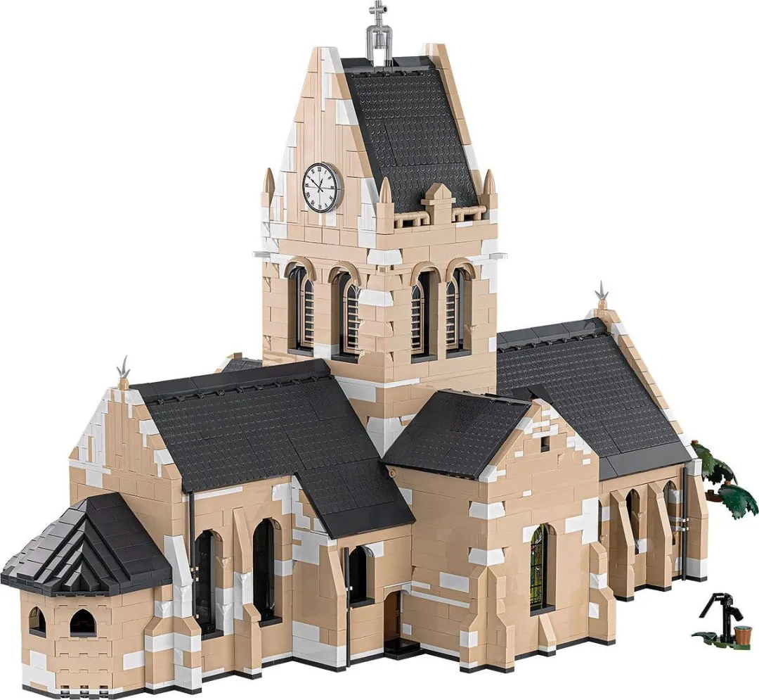 Cobi Kerk Sainte-Mère-Eglise D-Day COBI-2299 - 2280 Stenen - Meerkleurig