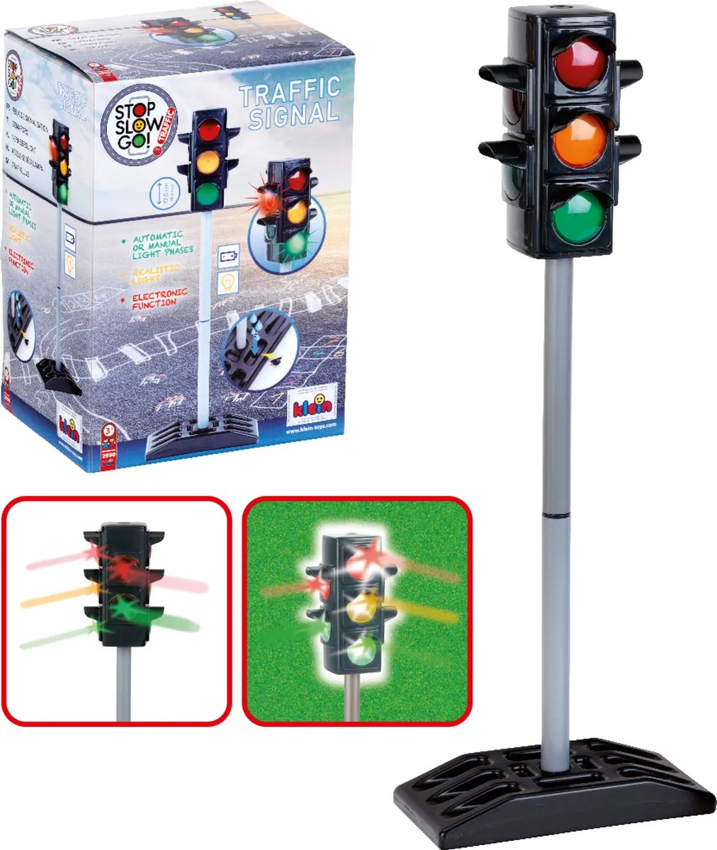 Klein Toys Stoplicht 2990 - 27x12,5x72,5cm - Zwart