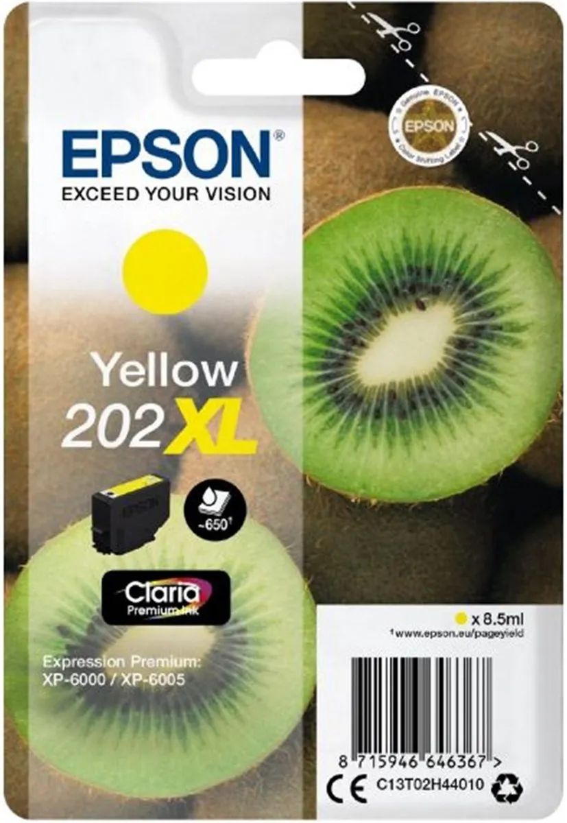 Epson C13T02H44010 Gele Inktcartridge - 8.5ml
