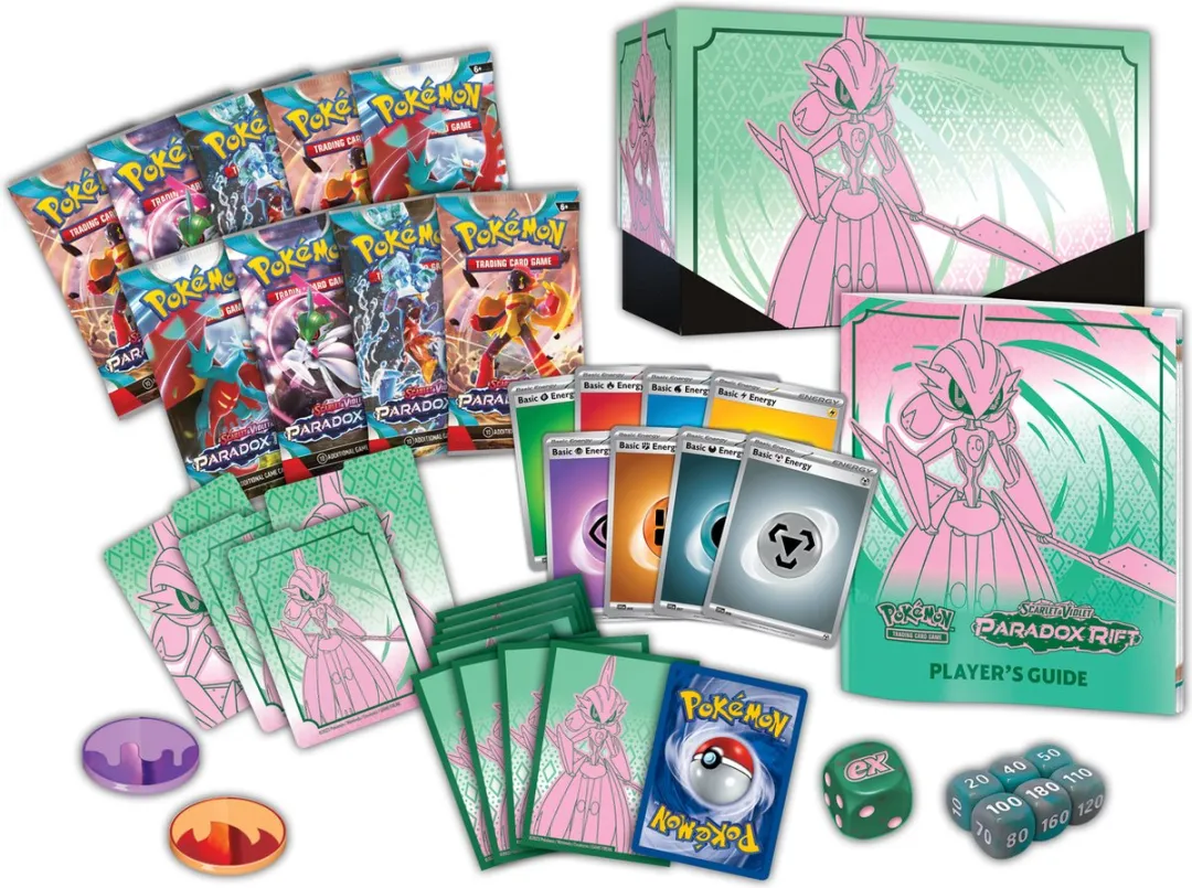 Pokémon Scarlet & Violet Paradox Rift Elite Trainer Box Iron Valiant - afbeelding 4 van 6