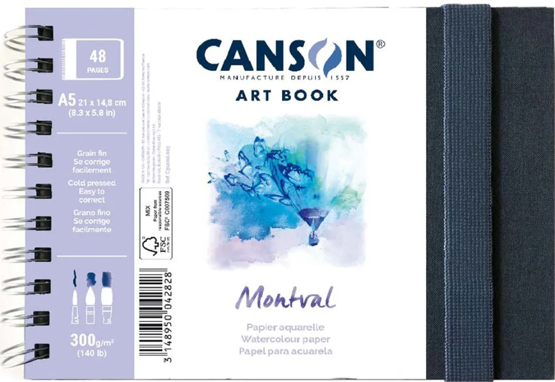 Canson Montval Schetsboek 24 Pagina's - 21x21cm