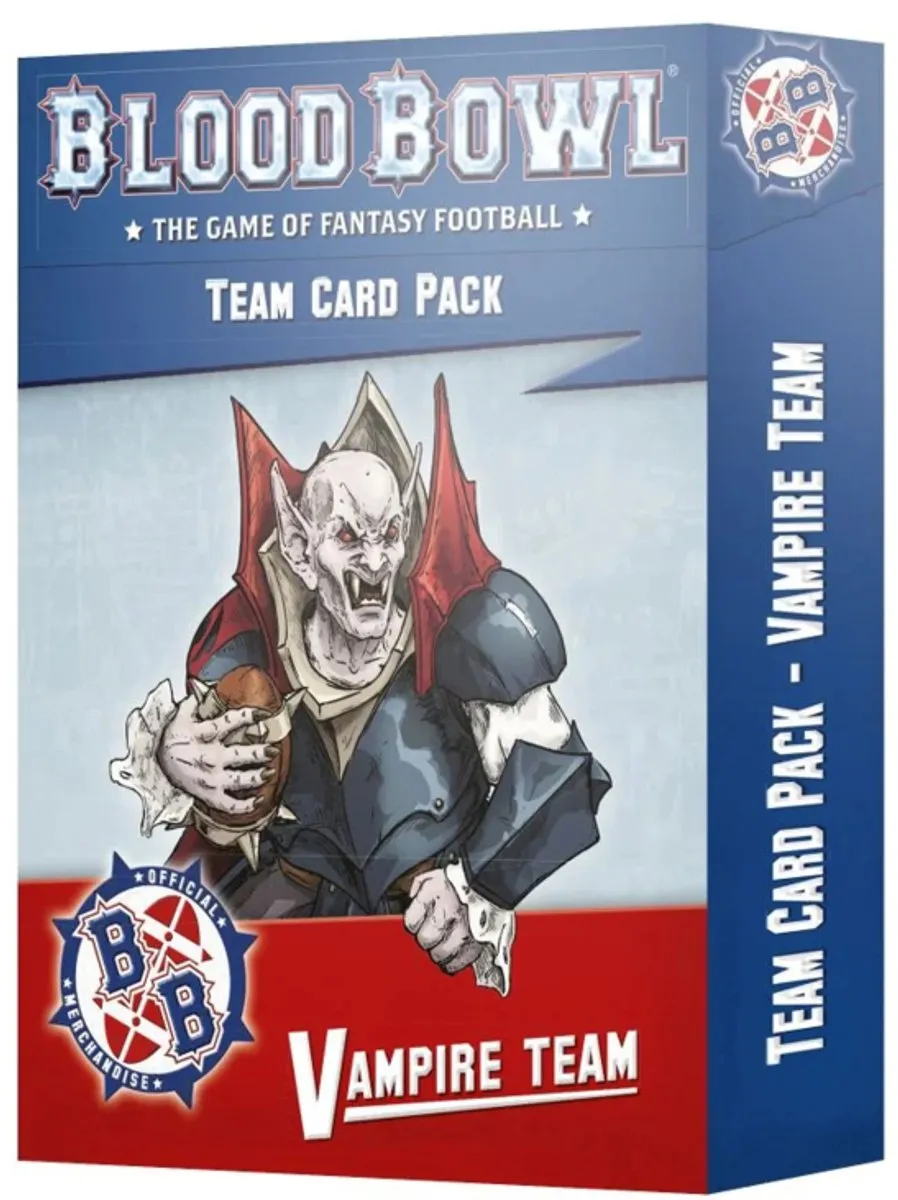 Games Workshop Warhammer Blood Bowl Vampier Team Kaarten