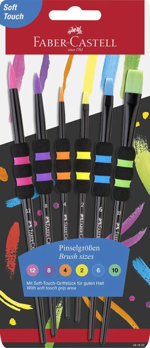 Faber-Castell Penselen Soft Touch FC-481622