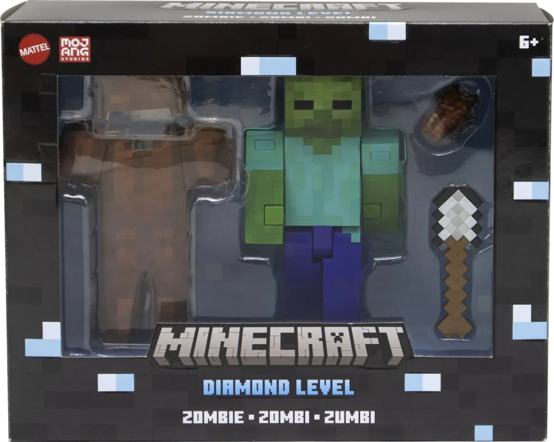 Minecraft Diamond Level Zombie - HTM05 - Meerkleurig