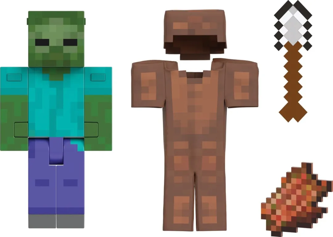 Minecraft Diamond Level Zombie - HTM05 - Meerkleurig