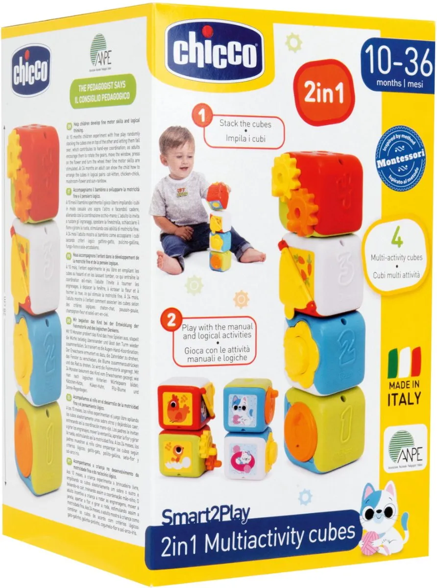 Chicco Kubus Set - 4 Stuks - Meerdere kleuren