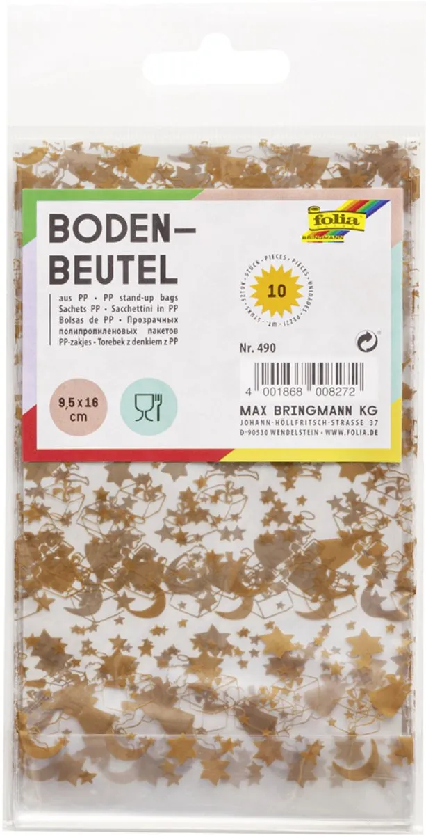 Folia Kerstbodembakjes 115x190mm
