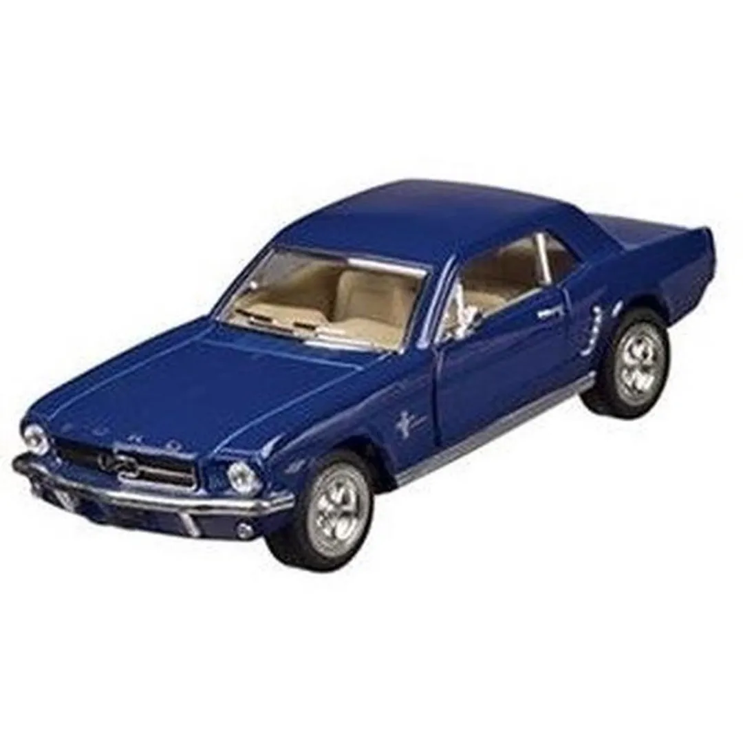 Goki Ford Mustang 1:36 Modelauto - Blauw - 13cm