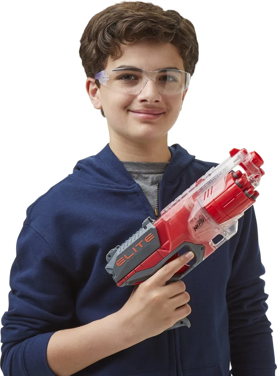 Nerf Elite Disruptor F2694 - Transparant/Rood