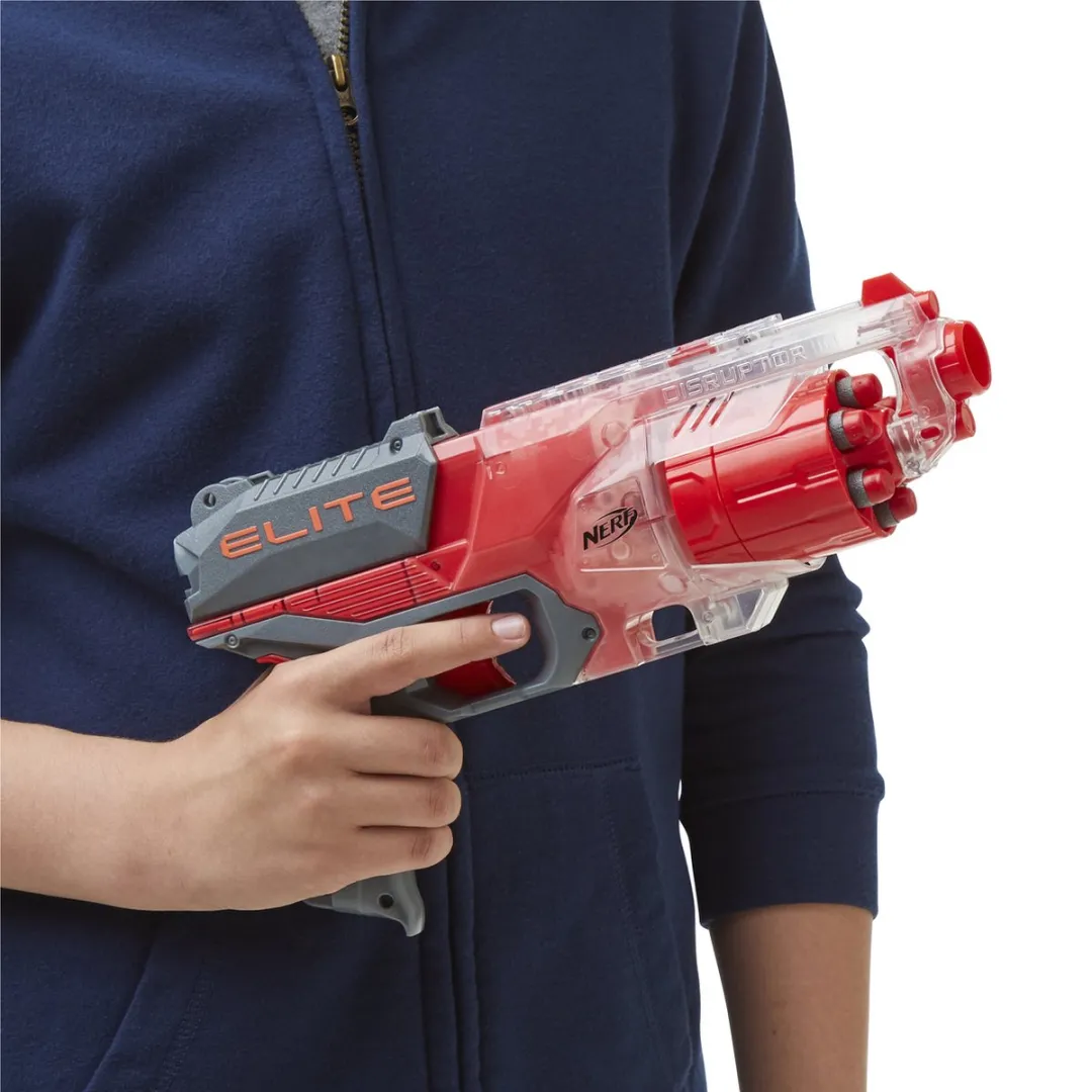 Nerf Elite Disruptor F2694 - Transparant/Rood