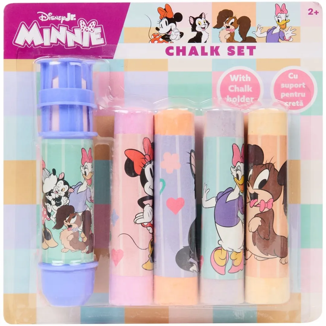 Disney Minnie Mouse Stoepkrijtset 5 Kleuren