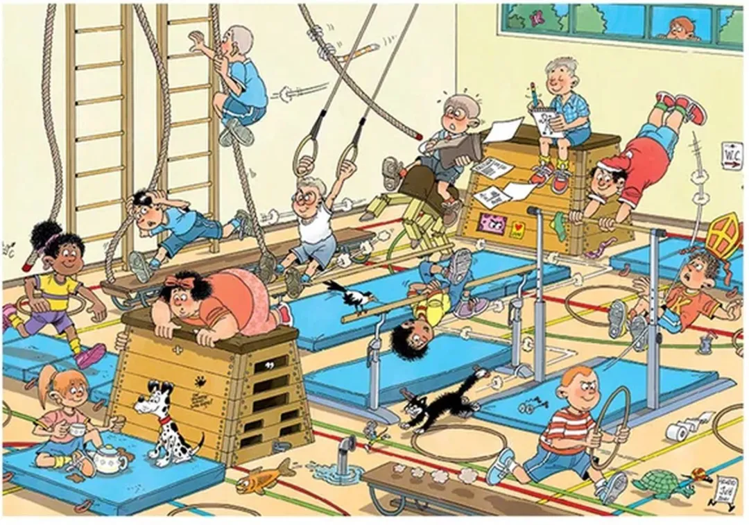 Jan van Haasteren Junior Apenkooien Kinderpuzzel 240 Stuks - Meerkleurig