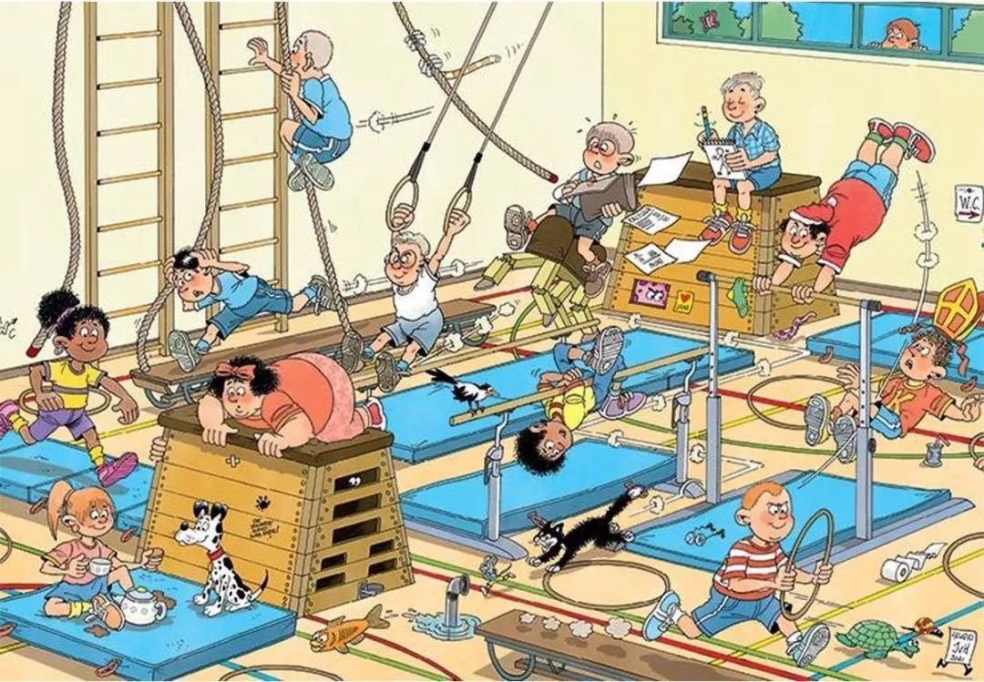 Jan van Haasteren Junior Apenkooien Kinderpuzzel 240 Stuks - Meerkleurig