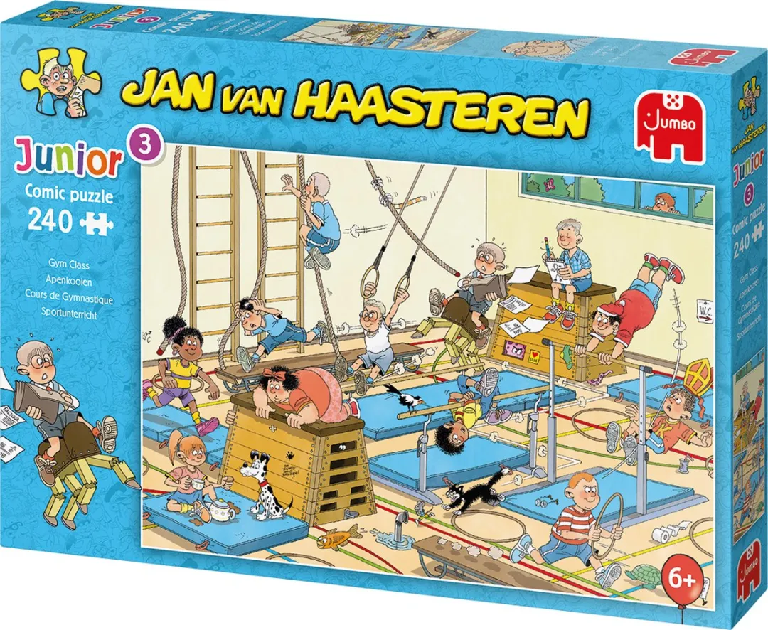 Jan van Haasteren Junior Apenkooien Kinderpuzzel 240 Stuks - Meerkleurig