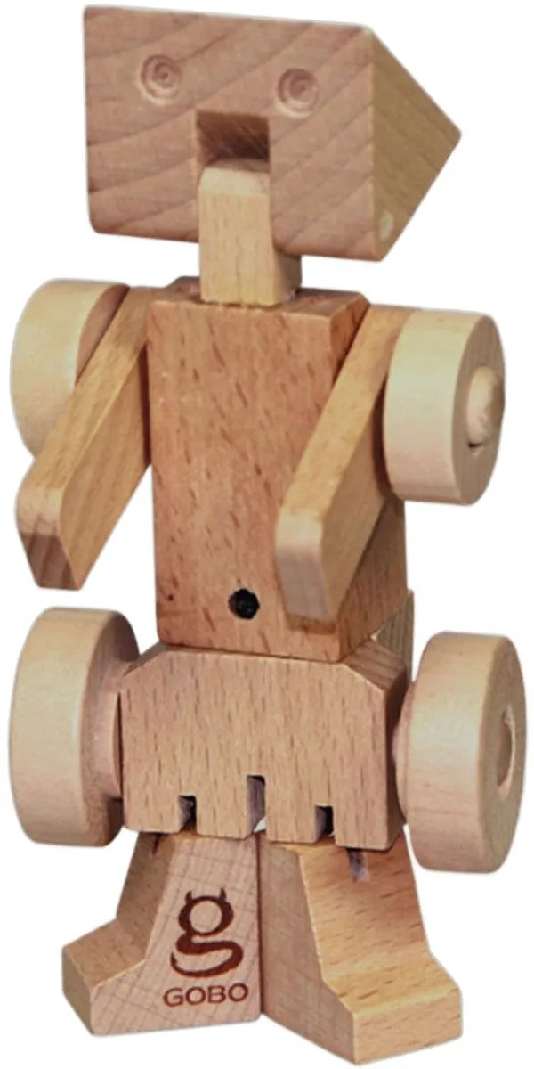 Johntoy Houten Transformeerbare Robot Shovel