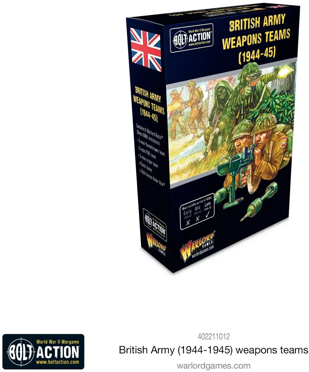 Warlord Games British Army Weapons Teams 1944-45