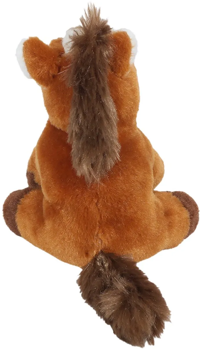 PIA Pluche Paard 12cm - Bruin/Wit