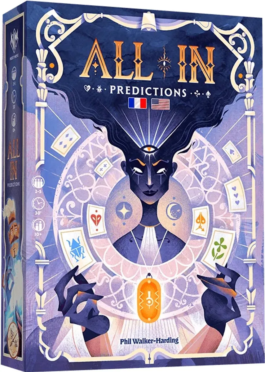 Asmodee All In! Predictions Kaartspel - 2-6 Spelers - Rood