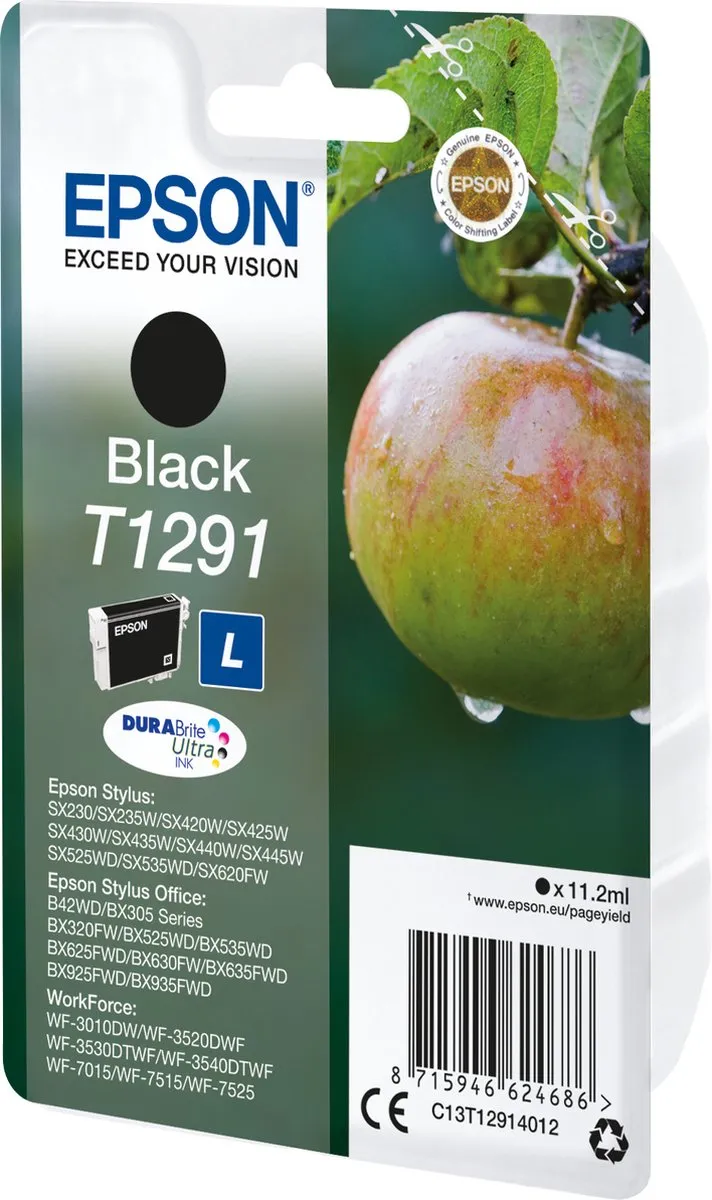 Epson T1291 Inktcartridge Zwart - 11.2ml