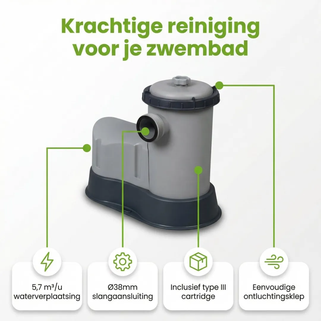 Bestway Flowclear 58389 Filterpomp 5678L/u - 24 Stuks