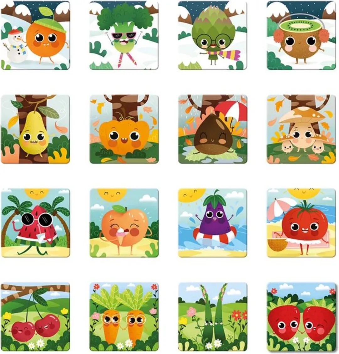 Adventerra Games Ecologic Memo Seizoensgroenten en Fruit 440ELMFV03 - 2-4 Spelers