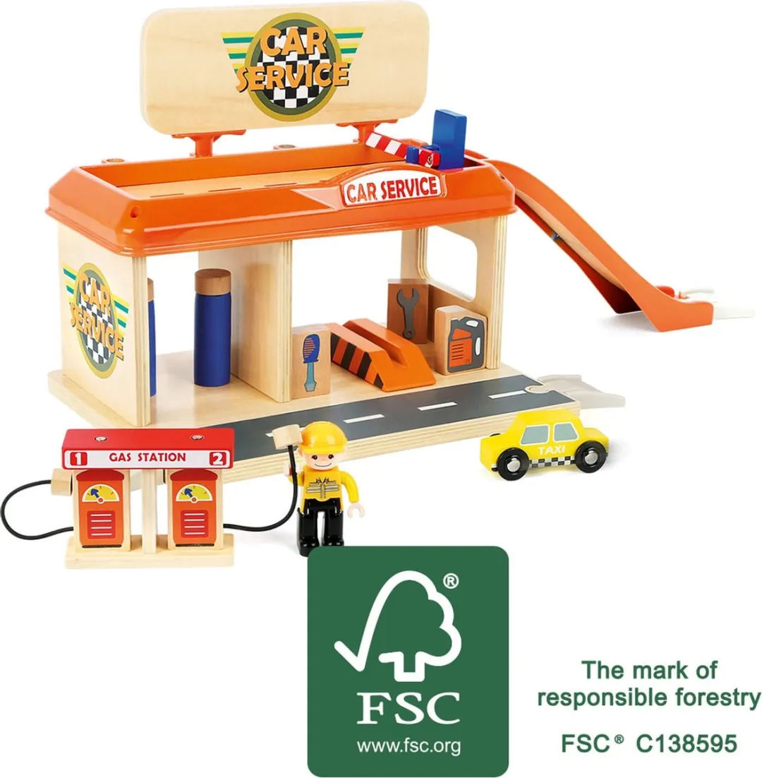Small Foot Auto Repair Shop met Tankstation - Multi - afbeelding 6 van 6