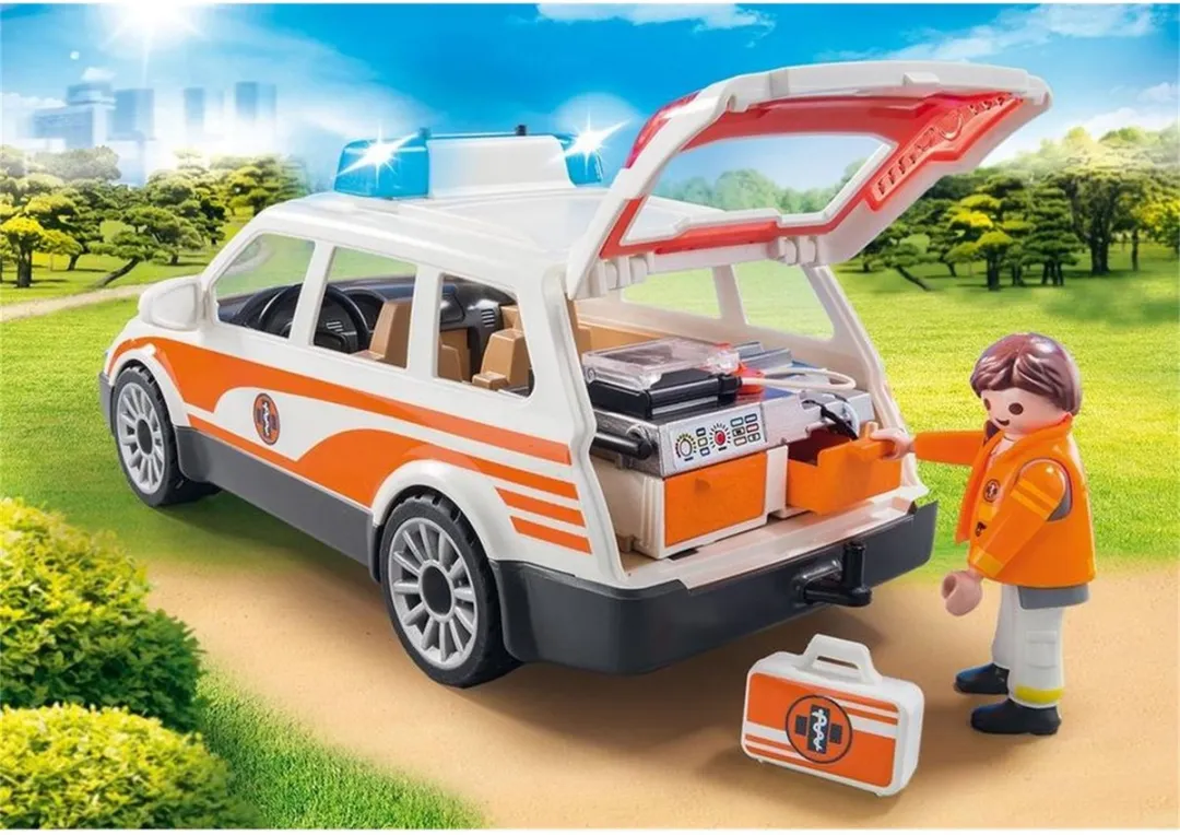 Playmobil City Life Mobiel Medisch Team 70050 - Multicolor