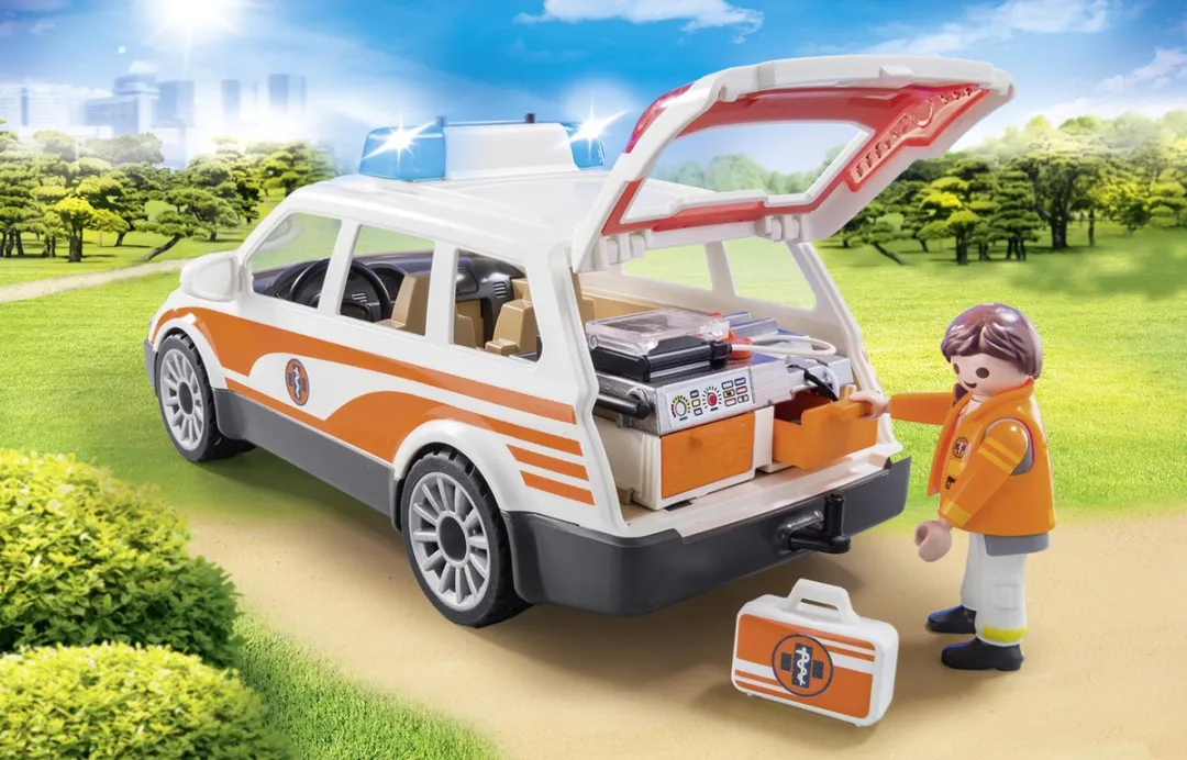 Playmobil City Life Mobiel Medisch Team 70050 - Multicolor