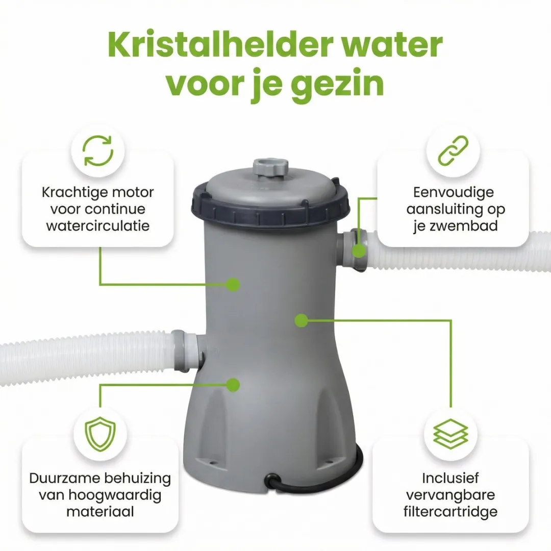 Bestway Flowclear Filterpomp 3028L/h - 12 Stuks - 32mm