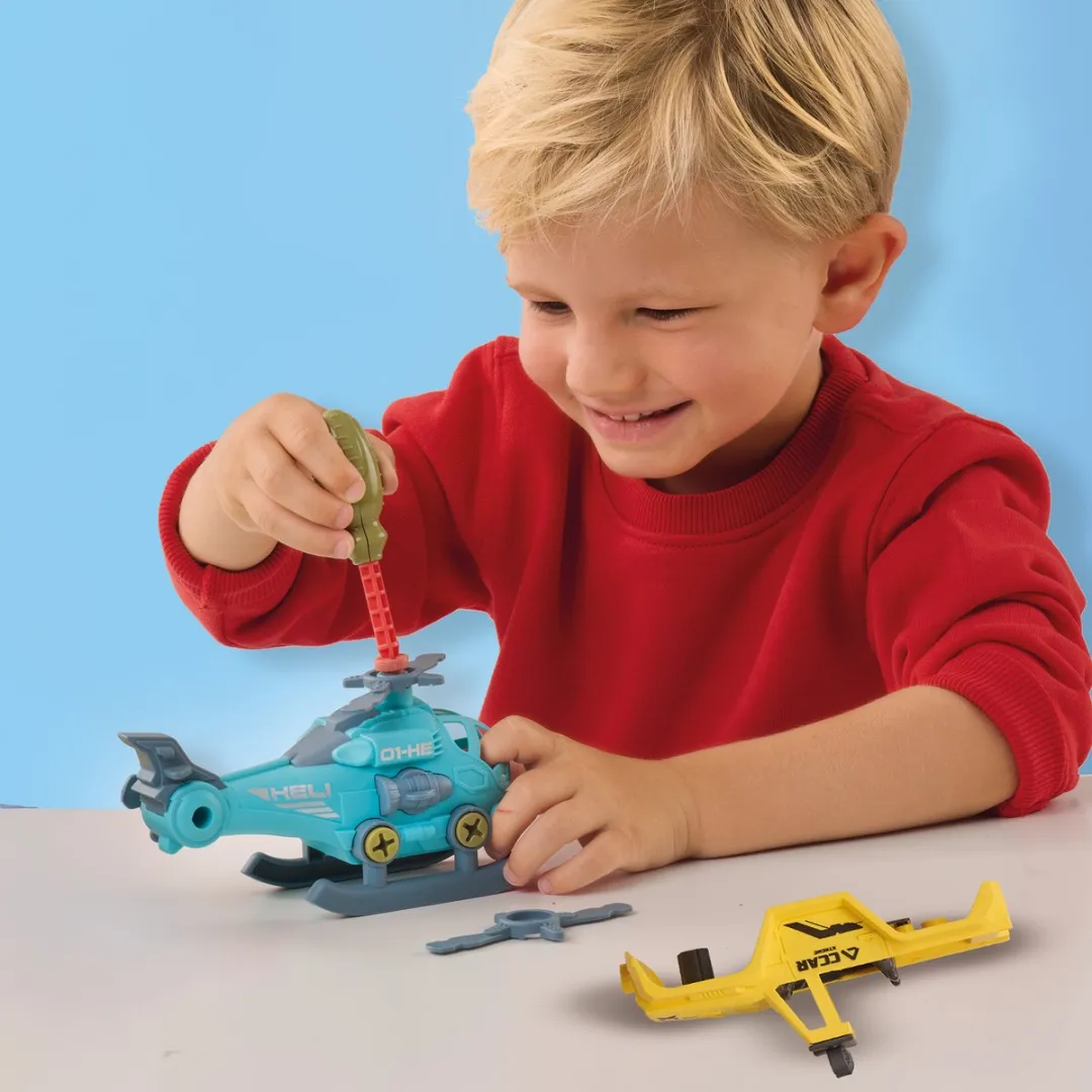 SES Creative Schroefconstructie Voertuigen 20-delig - Meerkleurig