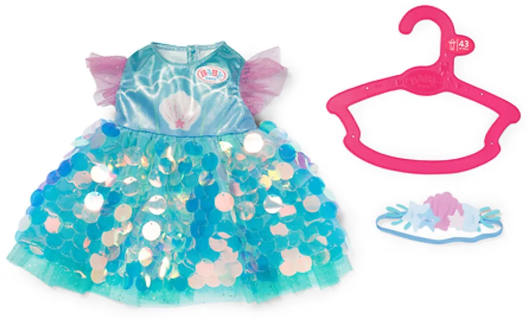 Baby Born Zeemeermin Poppenoutfit 43cm - Meerkleurig