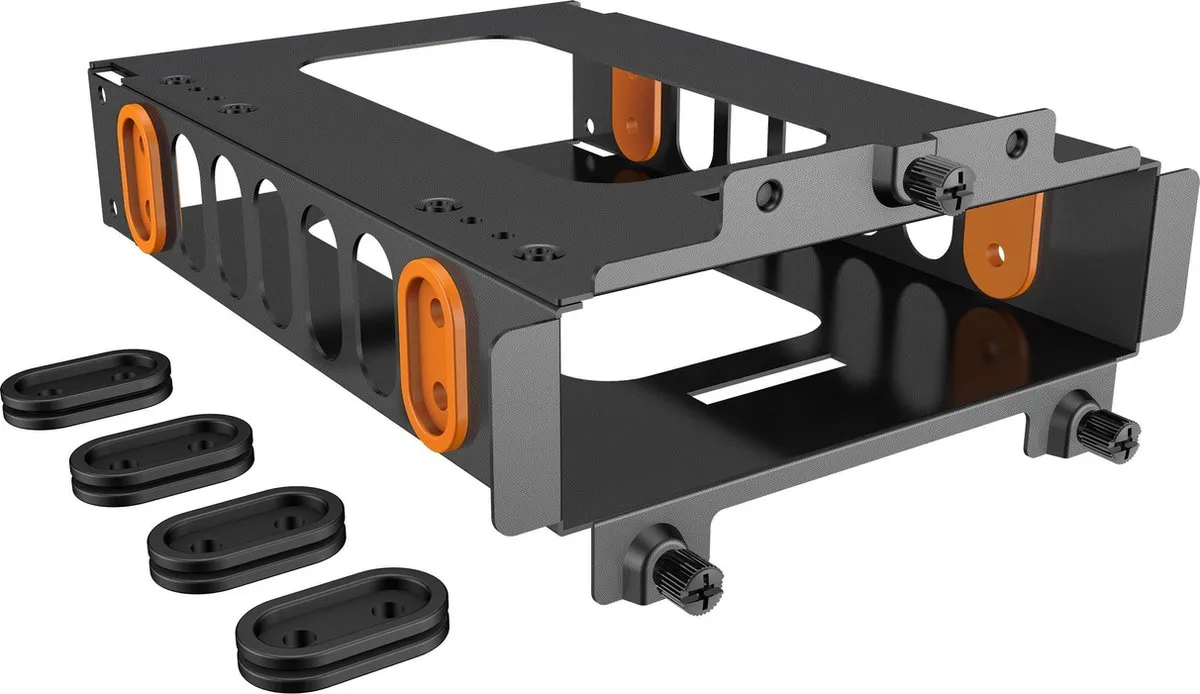 be quiet! HDD-Kafig BGA05 - 2x 2.5" + 1x 3.5" - Zwart/Oranje