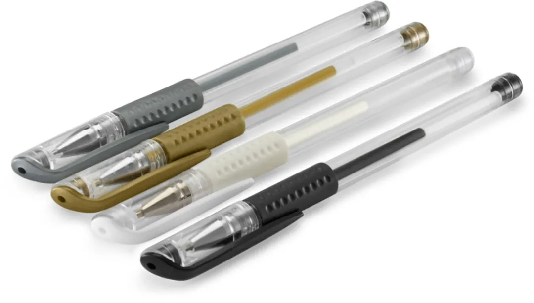 Hama Classic Gelpennen Set 4 Stuks - Zwart/Goud/Zilver/Wit