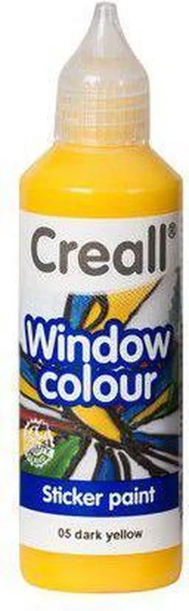 Creall Windowcolor Raamverf Donkergeel 80ml