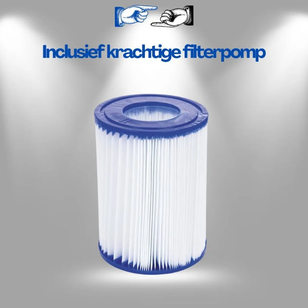 Bestway Opzetzwembad 396x84cm - 7340L - Met filterpomp