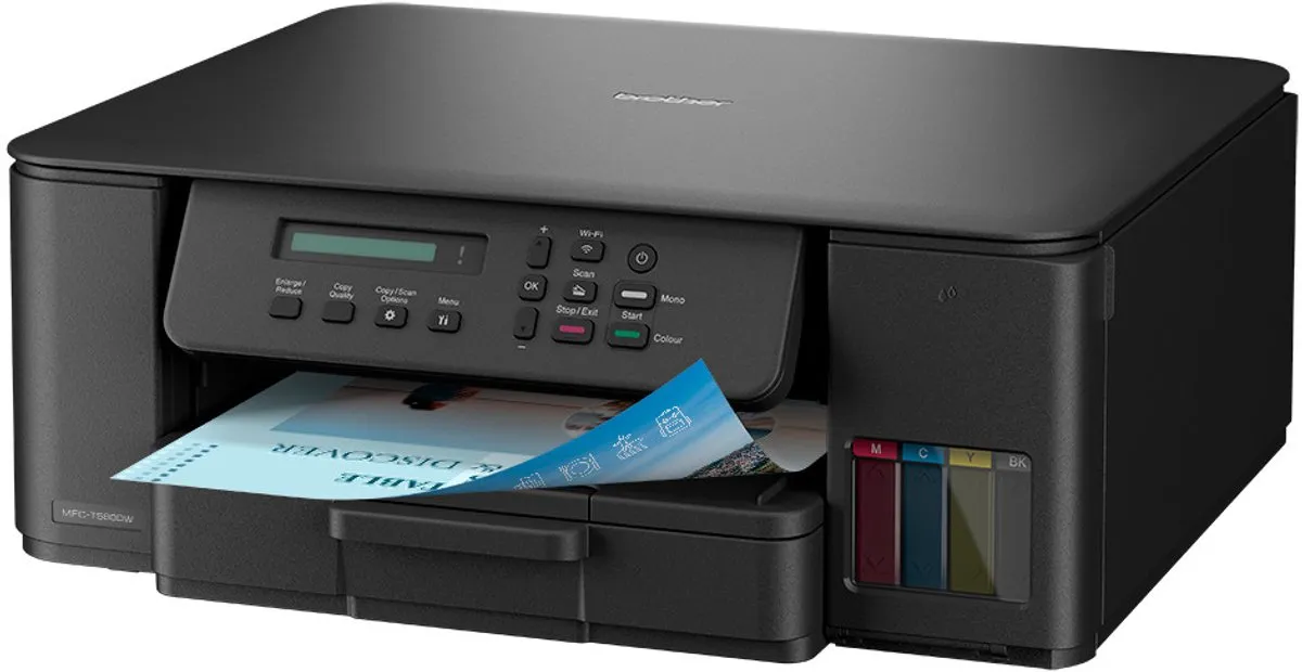 Brother DCP-T580DW Inkttankprinter - A4 - 150 Vel - 25 ppm - Zwart