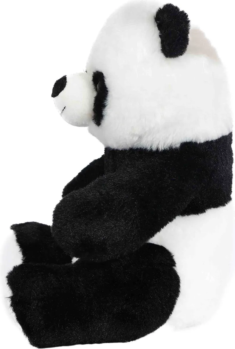 PIA Soft Toys Pluche Panda - 28 cm - Wit/Zwart
