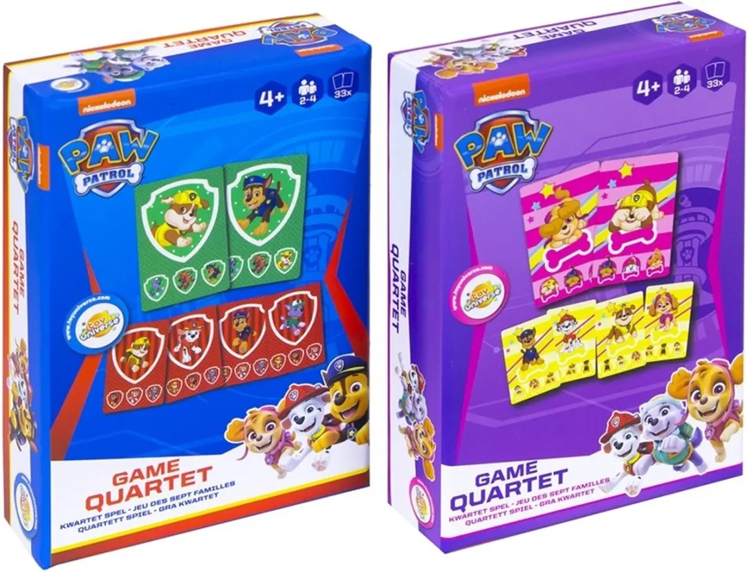 Toy Universe Paw Patrol Kwartetspel - Blauw