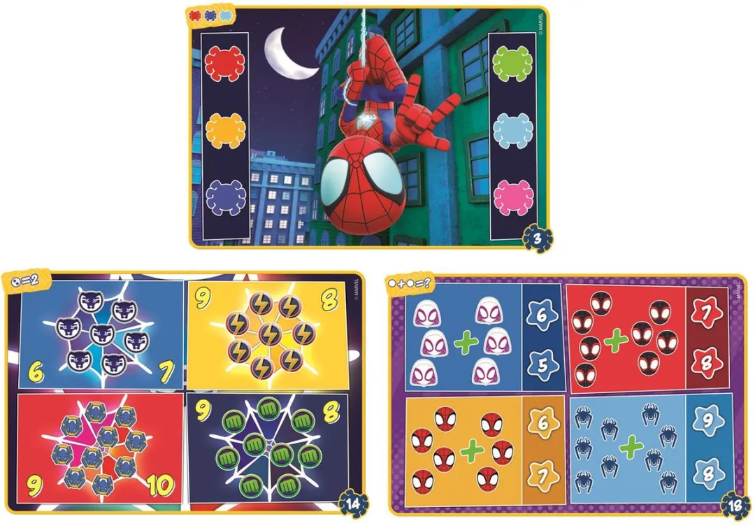 Clementoni Spidey Travel Quiz Educatief Spel 16806 - Multicolor