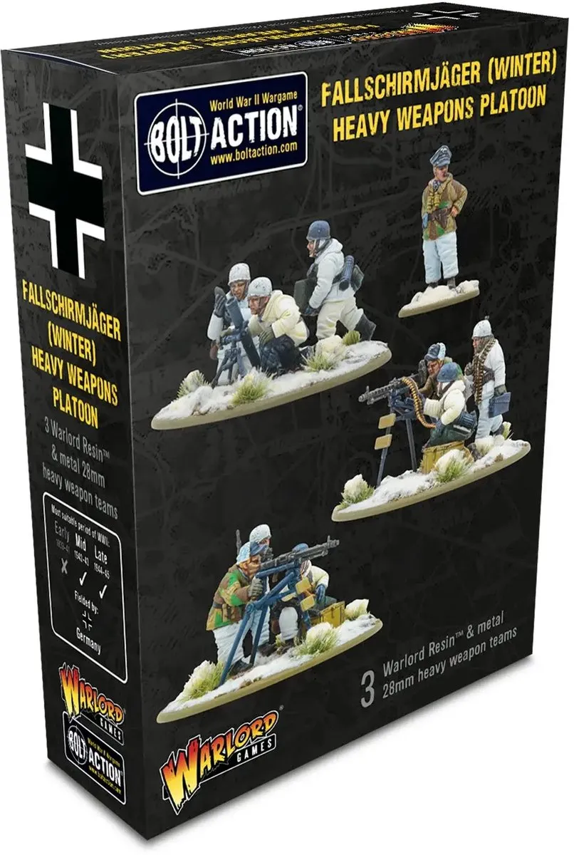 Warlord Games Fallschirmjäger Winter Zware Wapeneenheid Bolt Action