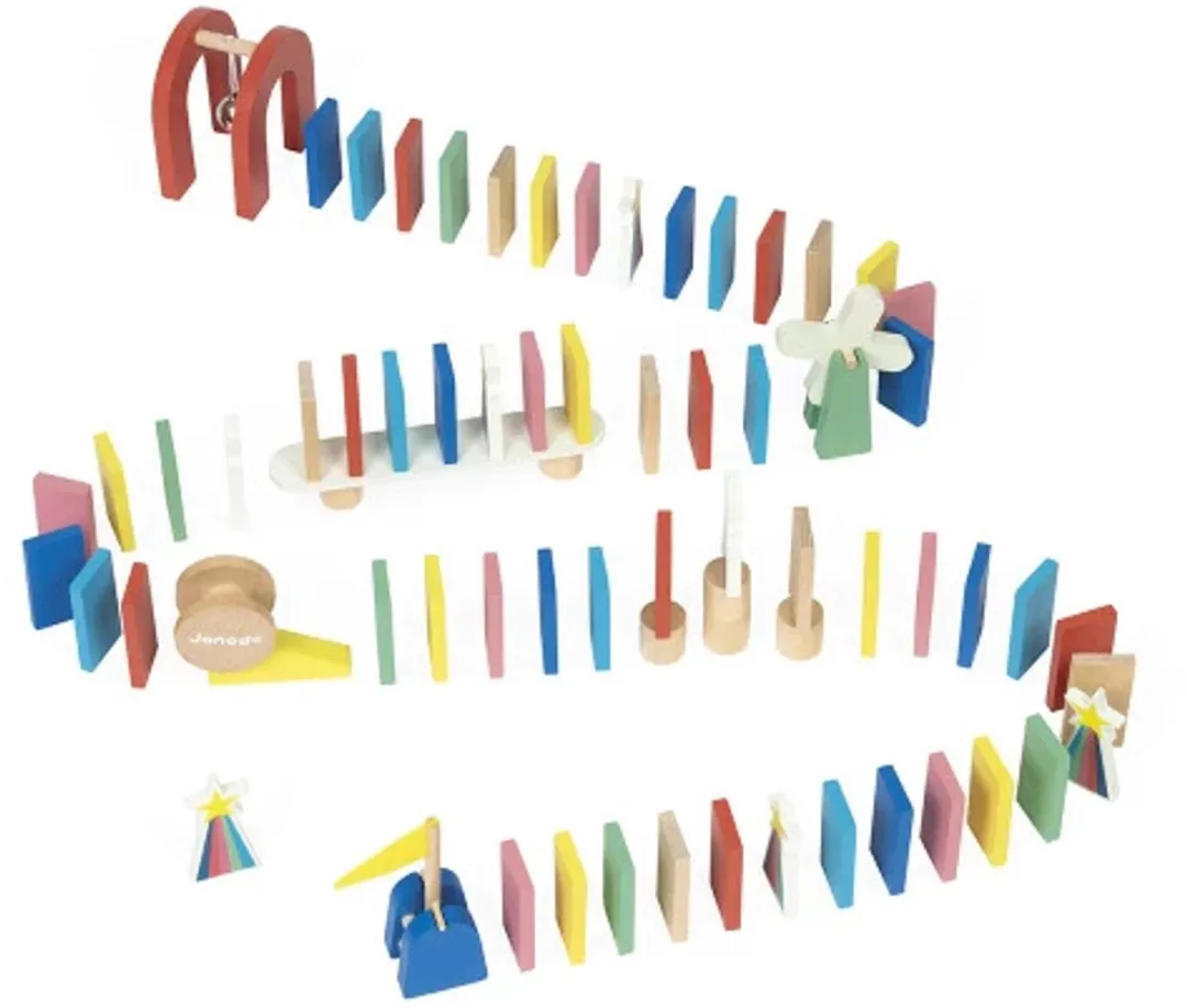 Janod Applepop Domino Parcours - Meerkleurig