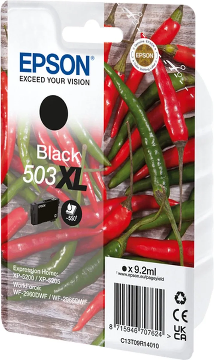 Epson 503XL C13T09R14010 Inktcartridge - Zwart