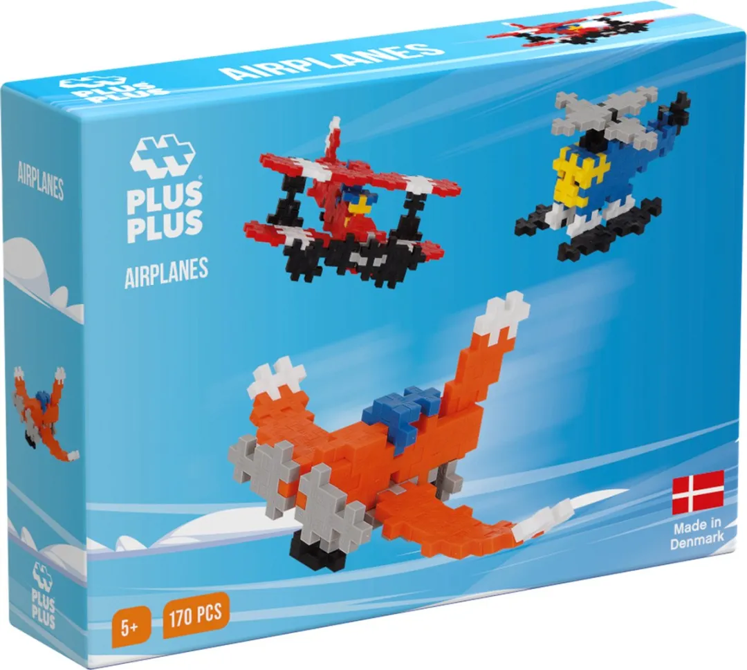 Plus-Plus Basic Vliegtuigen 170-delig - Bouwset - Multicolor