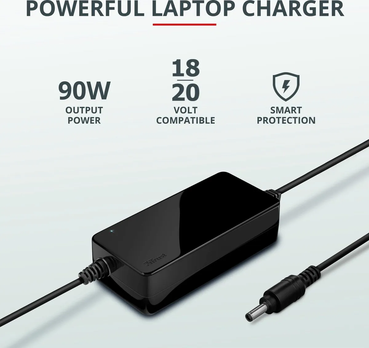 Trust Nexo 90W Laptopadapter HP 4.5mm - Zwart