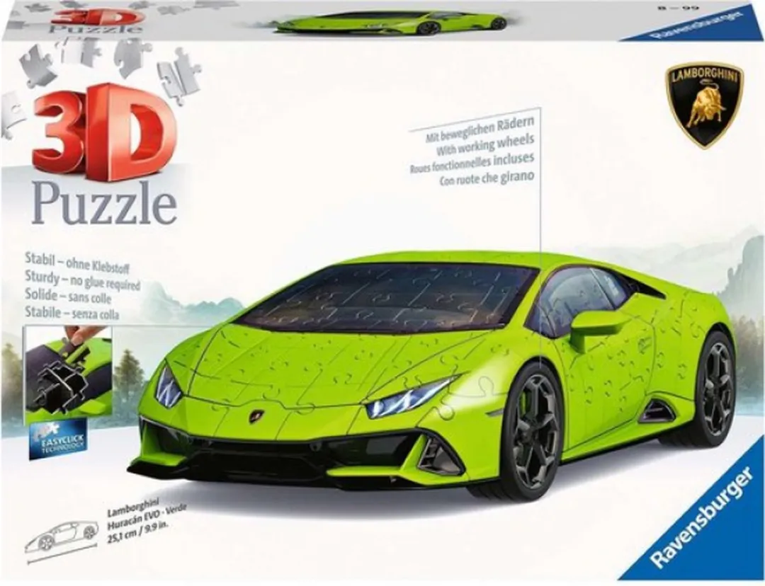 Ravensburger Lamborghini Huracán EVO 3D Puzzel - 156 Stuks