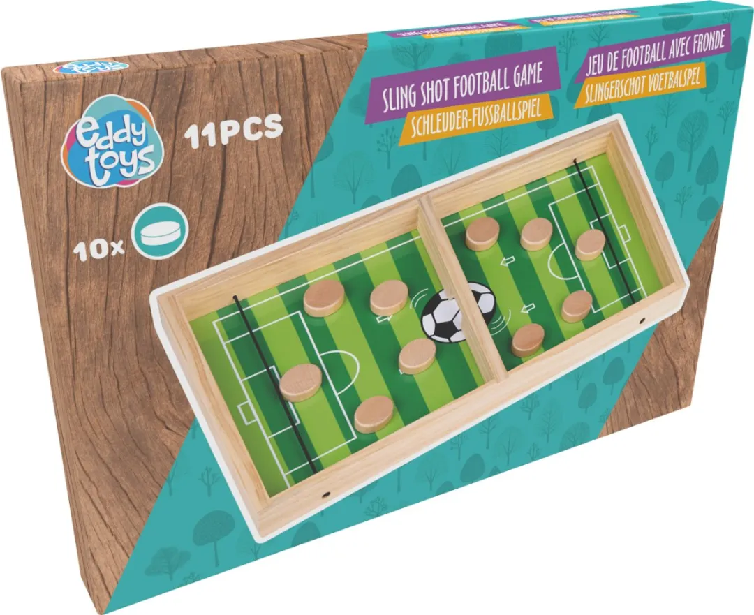 Eddy Toys Slingerschot Voetbalspel 11 Stuks