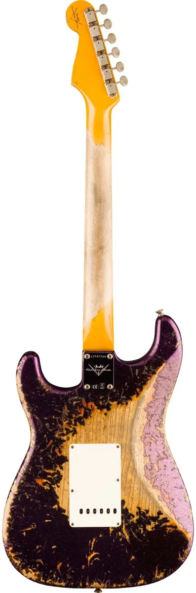 Fender 1961 Stratocaster Custom - Aged Magenta Sparkle over 3-Color Sunburst