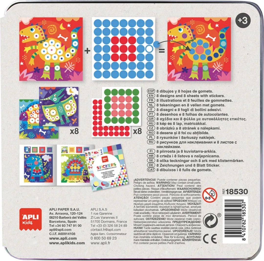 Apli Kids Dinosaurus Stickerspel